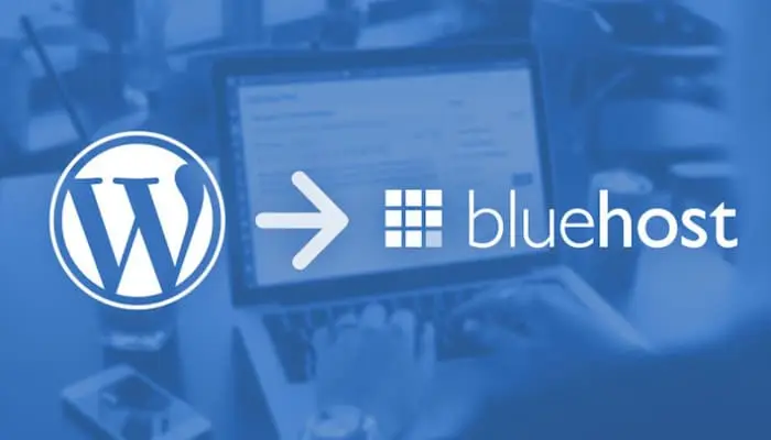 Bluehost logo representing starting a website or blog with Bluehost.