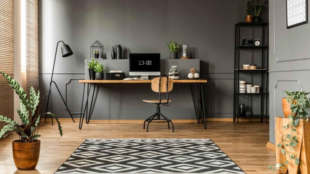 Stylish home office setup for those who work from home as a blogger