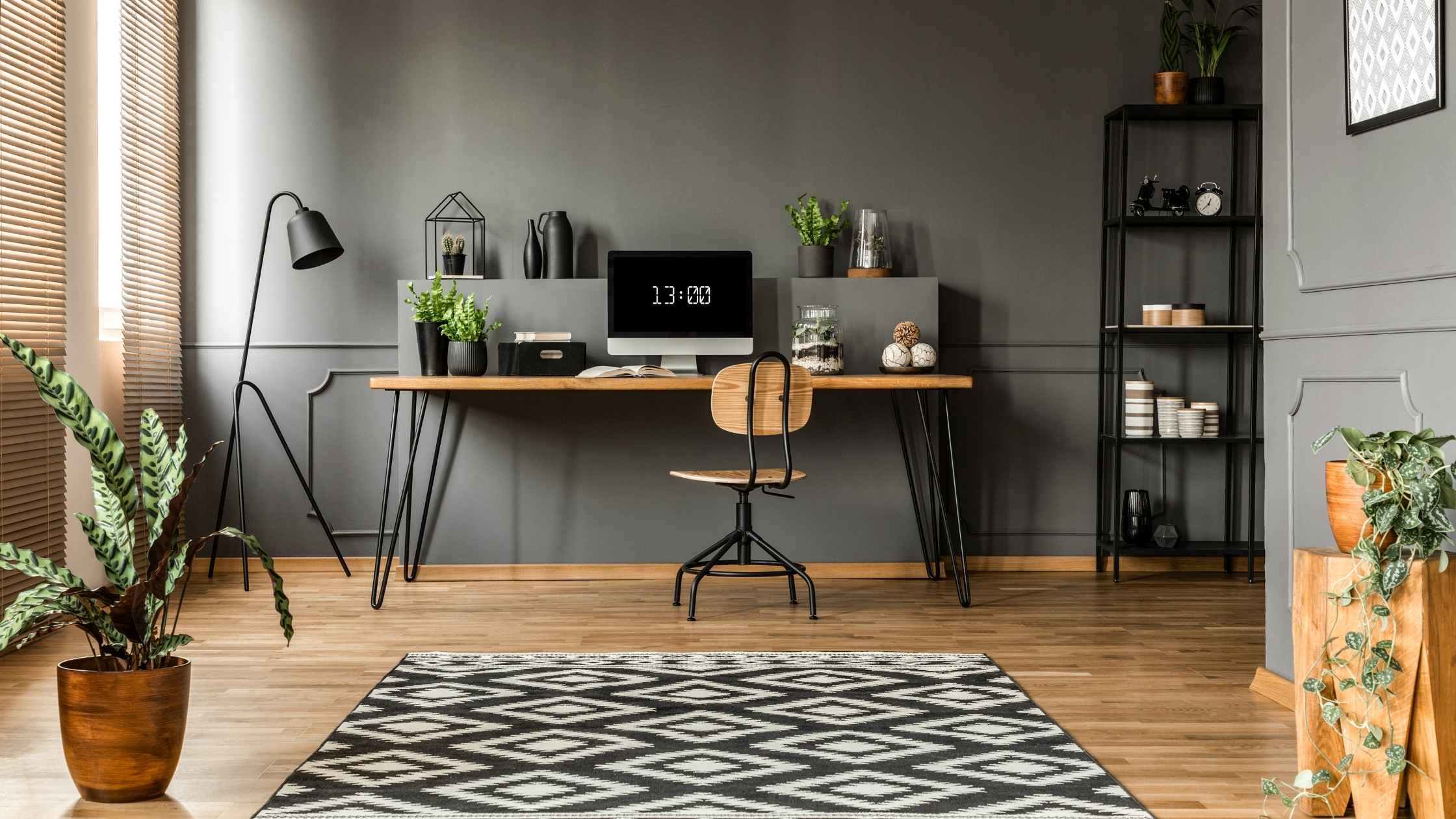 Stylish home office setup for those who work from home as a blogger